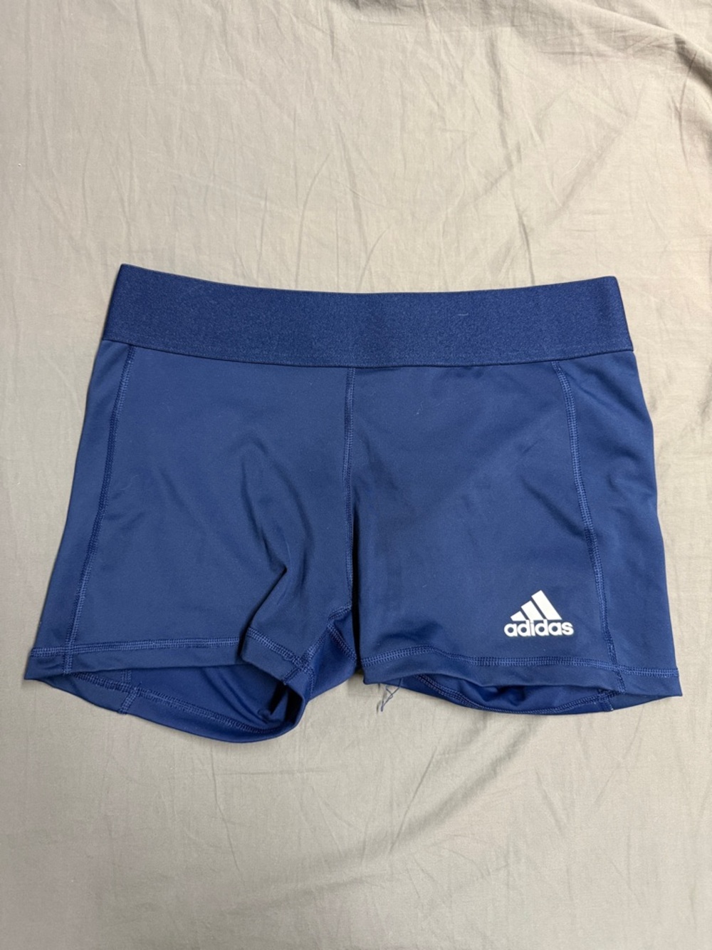 adidas Navy Blue Women's Bike Shorts with Logo